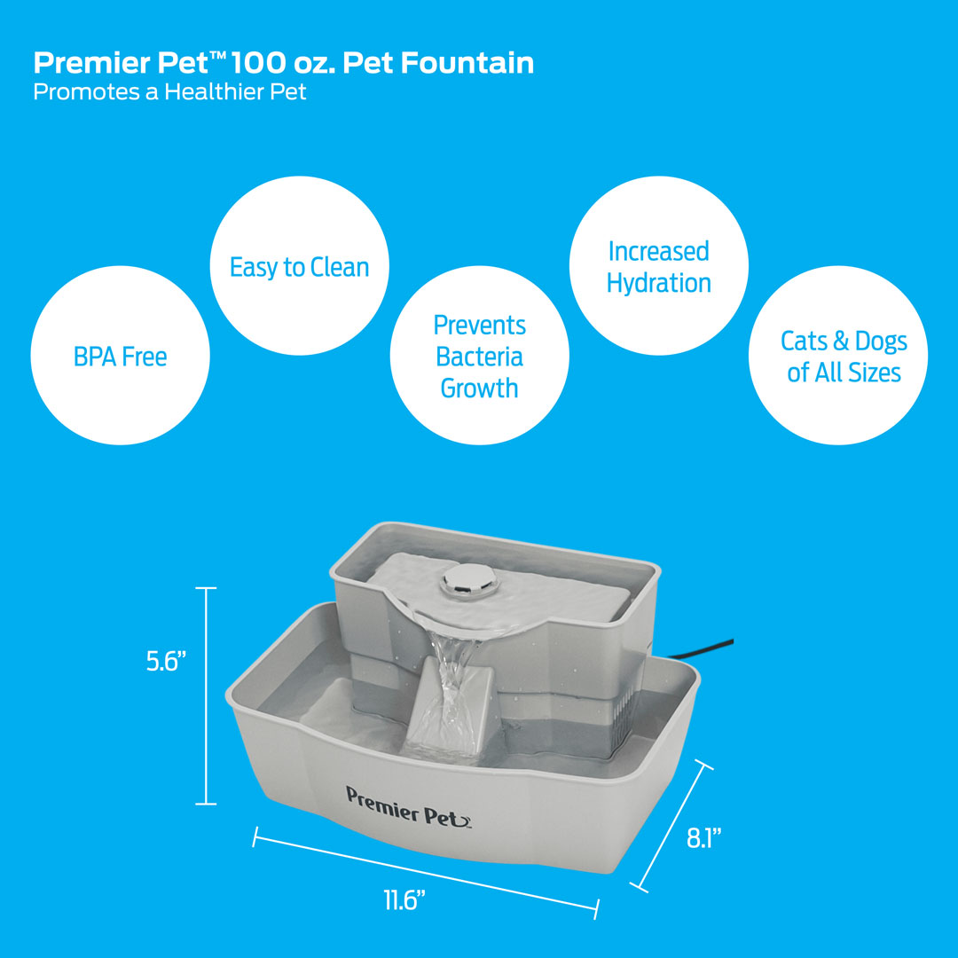 100 oz. Pet Fountain Premier Pet