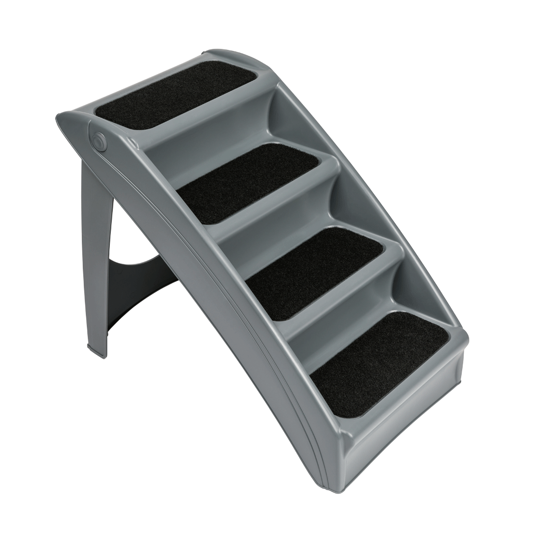 MaxWorks 50136 8-Step Foldable Pet Stairs Black 
