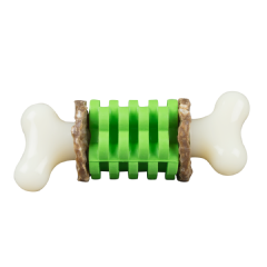 Ring Holding Dog Toy - Bone, Small